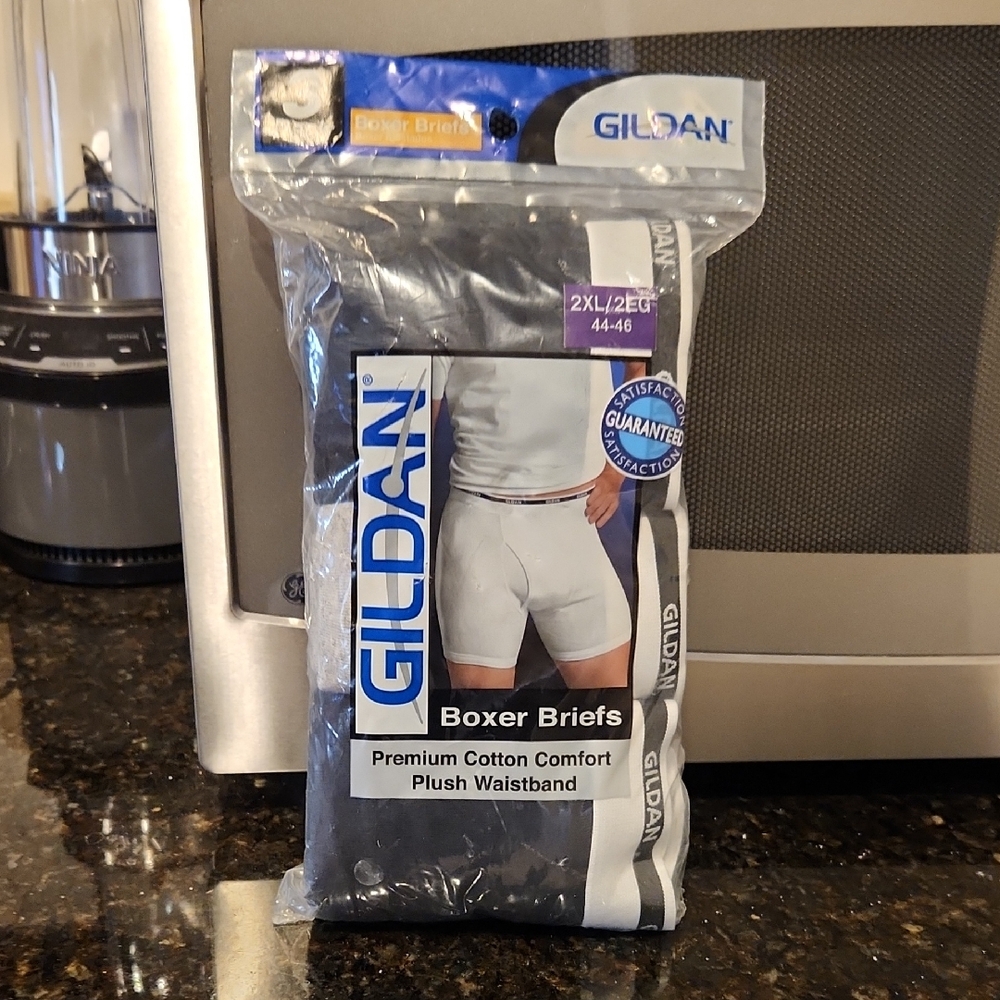 3pk Mens Boxer Briefs - Soft Cotton Fit